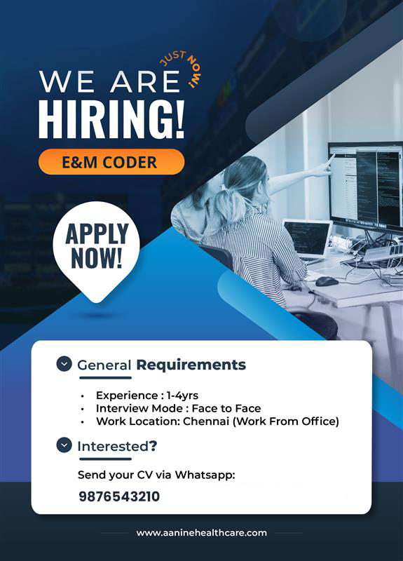 E&M Medical Coder Hiring